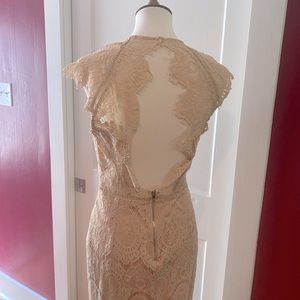 NWOT Open Back Lace Midi Dress